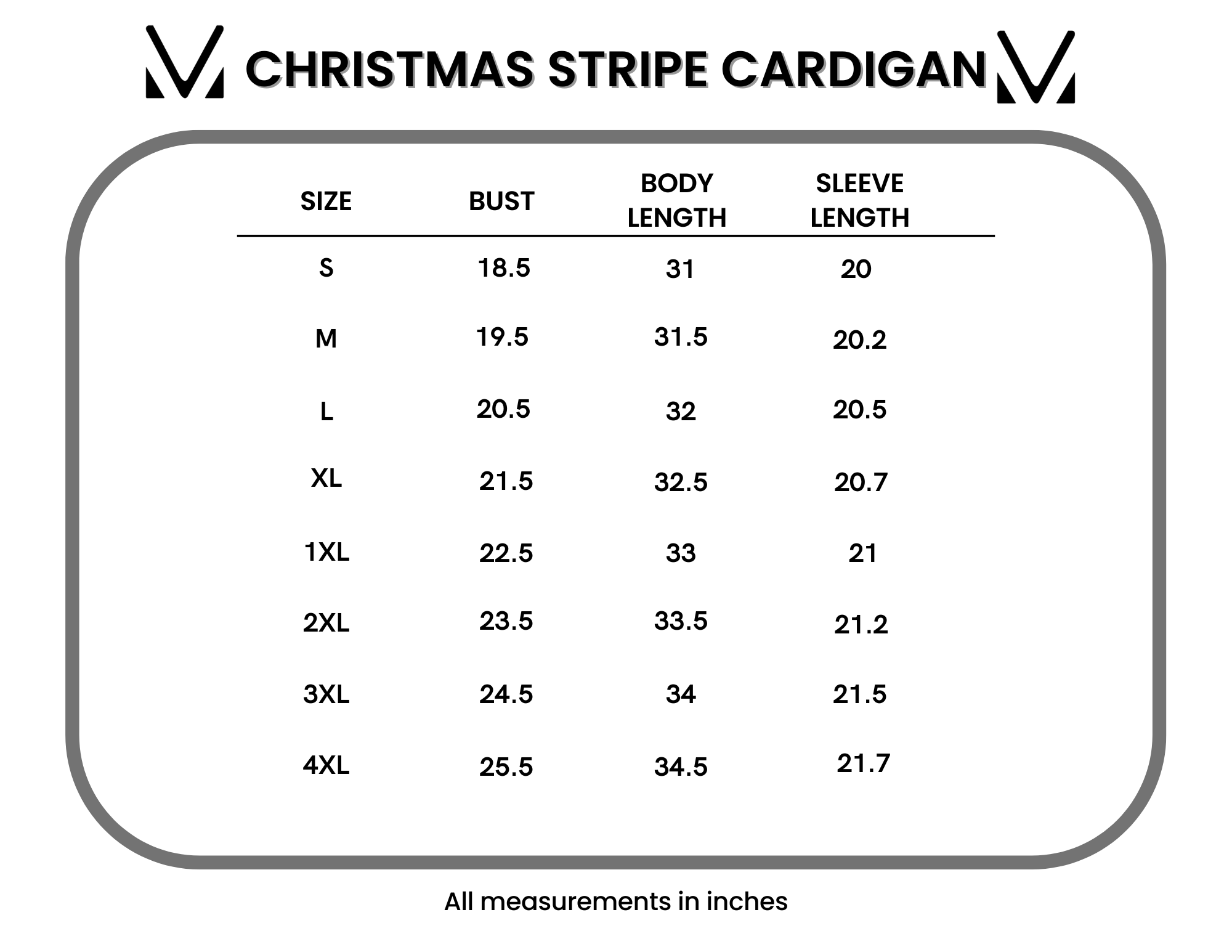 Stripe Cardigan - Christmas Stripe